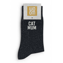 Lade das Bild in den Galerie-Viewer, Glitzersocken "Cat Mum"