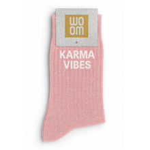 Lade das Bild in den Galerie-Viewer, Glitzersocke "Karma Vibes"

