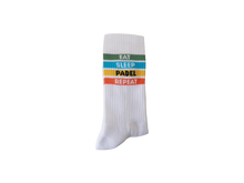 Lade das Bild in den Galerie-Viewer, Tennissocken EAT SLEEP .....

