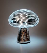 Lade das Bild in den Galerie-Viewer, Lampe Disco in Pilzform aus Glas 24 cm
